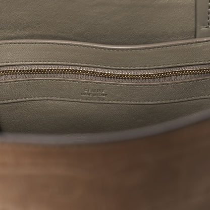 Celine Crocodile Embossed Nubuck Small Belt Cabas Phantom Beige 6 of 11
