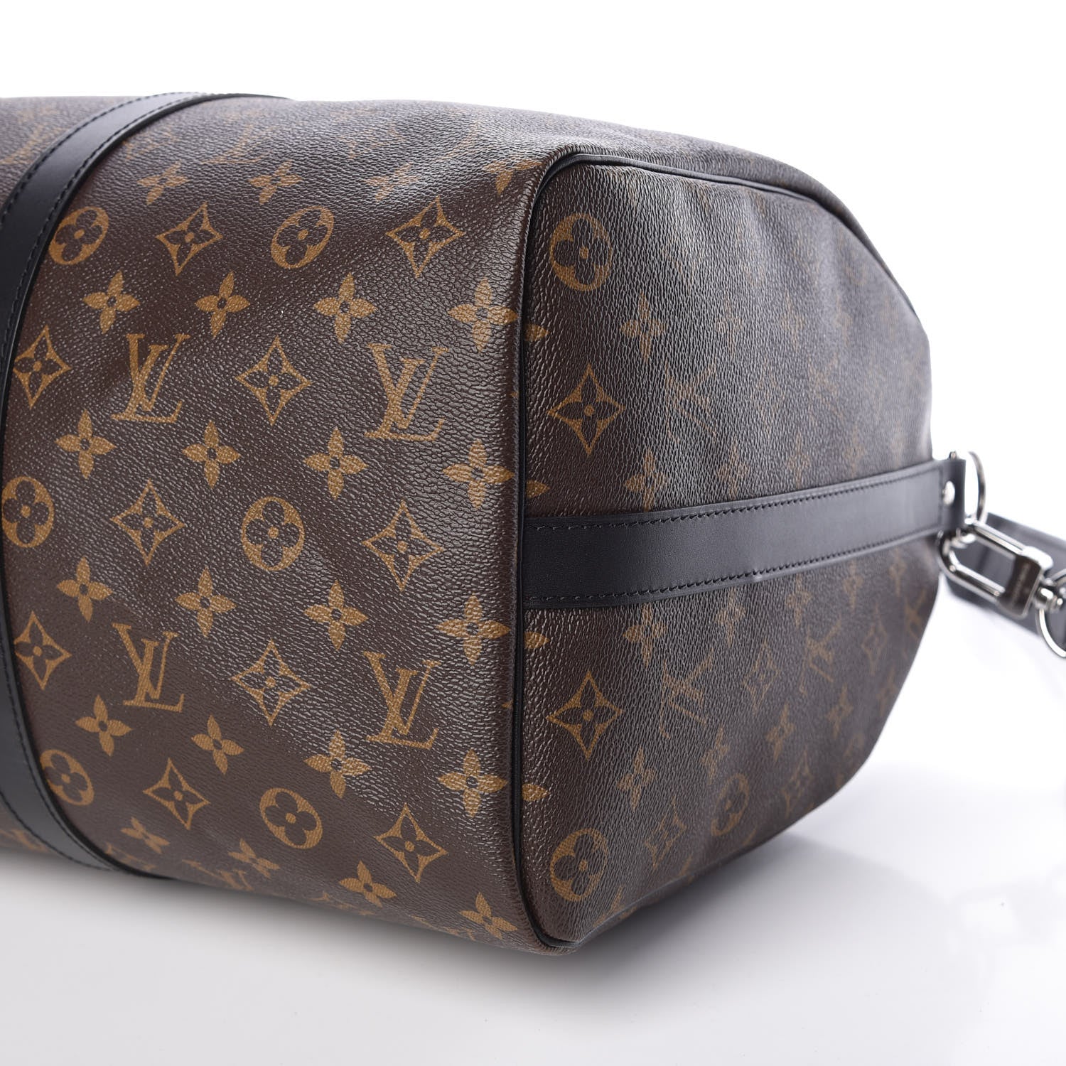 Louis Vuitton Monogram Macassar Keepall Bandouliere 45 6 of 9