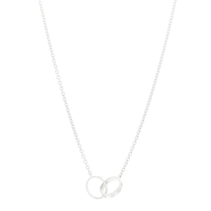 Cartier 18K White Gold Interlocking LOVE Necklace 1 of 7