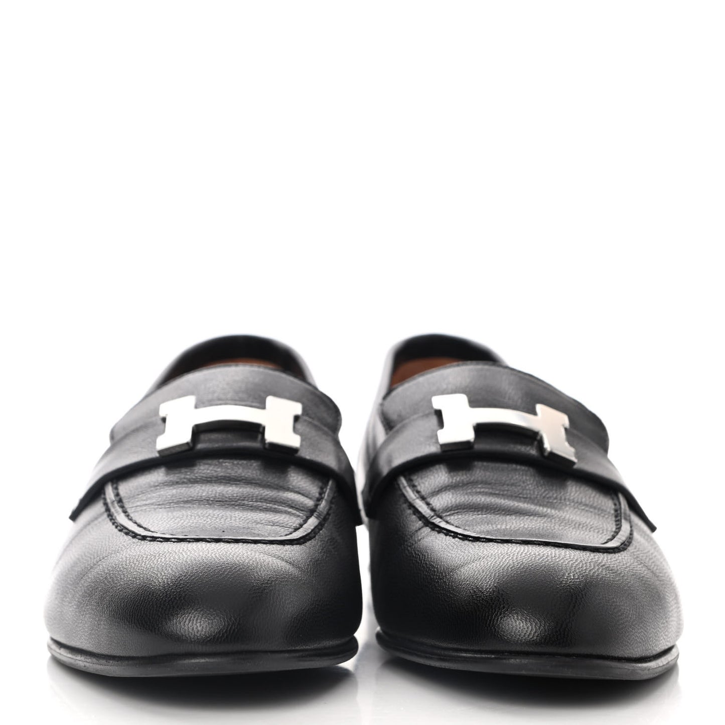 Goatskin Womens Paris Loafers 38 Black