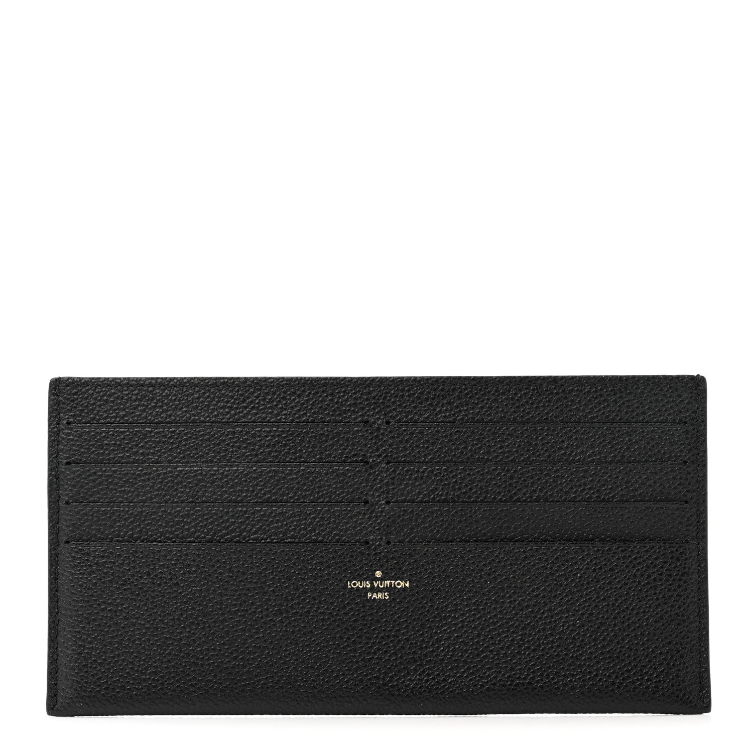 Louis Vuitton Calfskin Felicie Chain Wallet Card Holder Insert Black 1 of 6