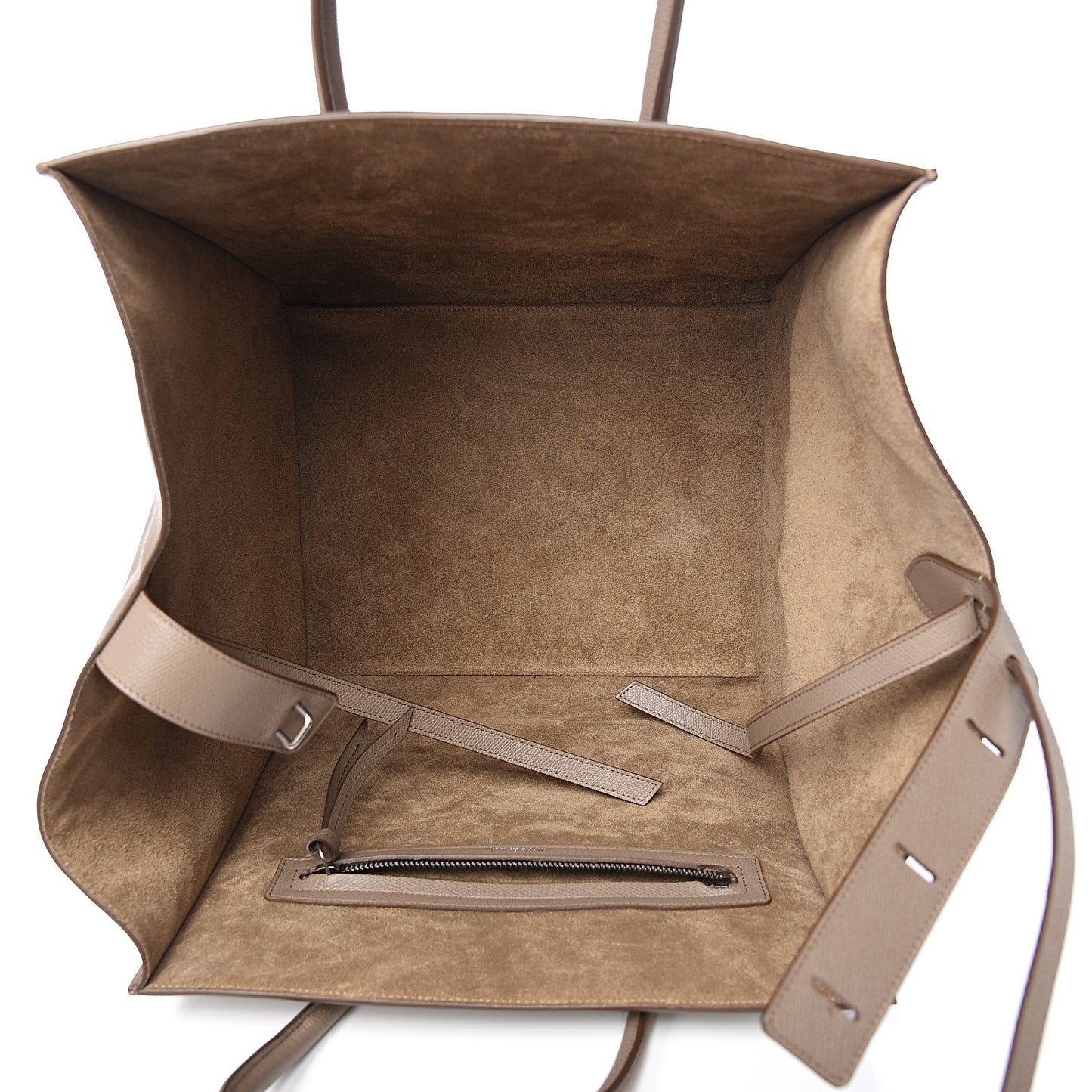 Baby Grained Calfskin Medium Phantom Luggage Taupe