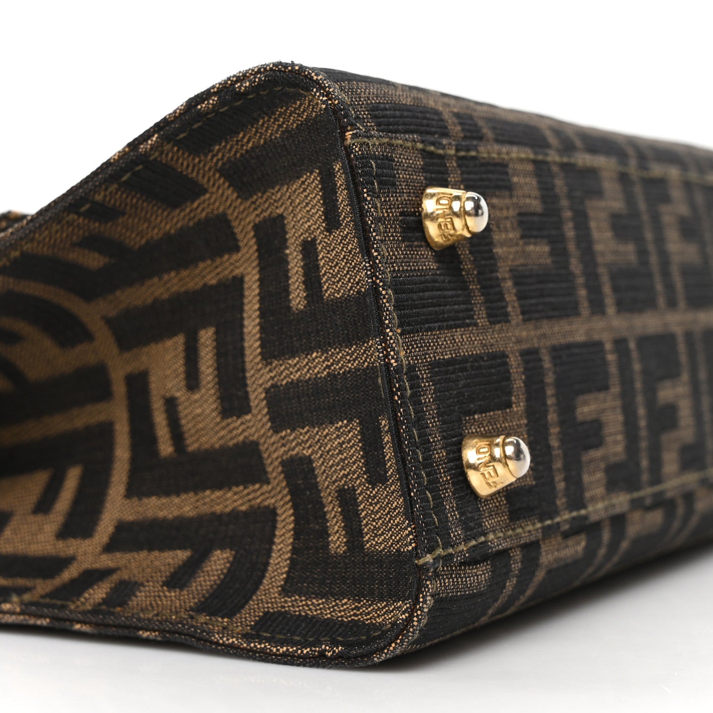 Zucca Vitello Top Handle Shoulder Bag Tobacco Moro