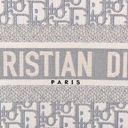 Christian Dior Oblique Medium Book Tote Grey 8 of 10