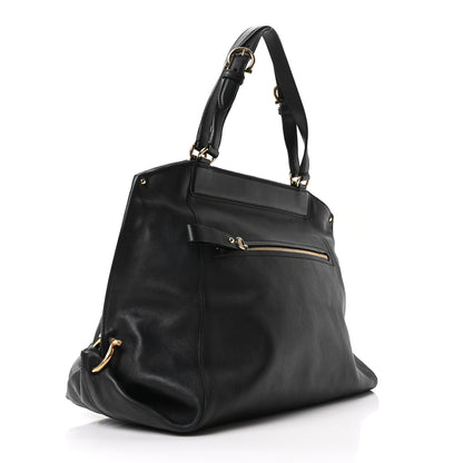 Salvatore Ferragamo Calfskin Trifolio Tote Black 3 of 9
