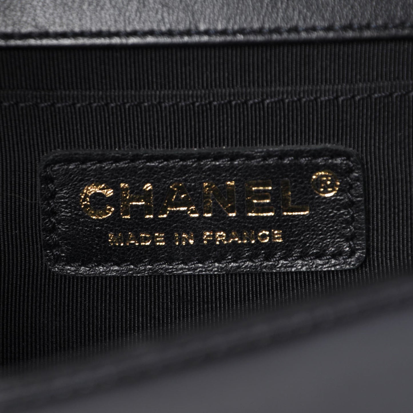 Lambskin Quilted Medium Boy Flap Black