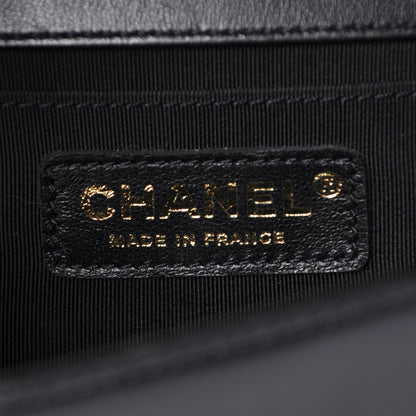 Chanel Lambskin Quilted Medium Boy Flap Black 6 of 11