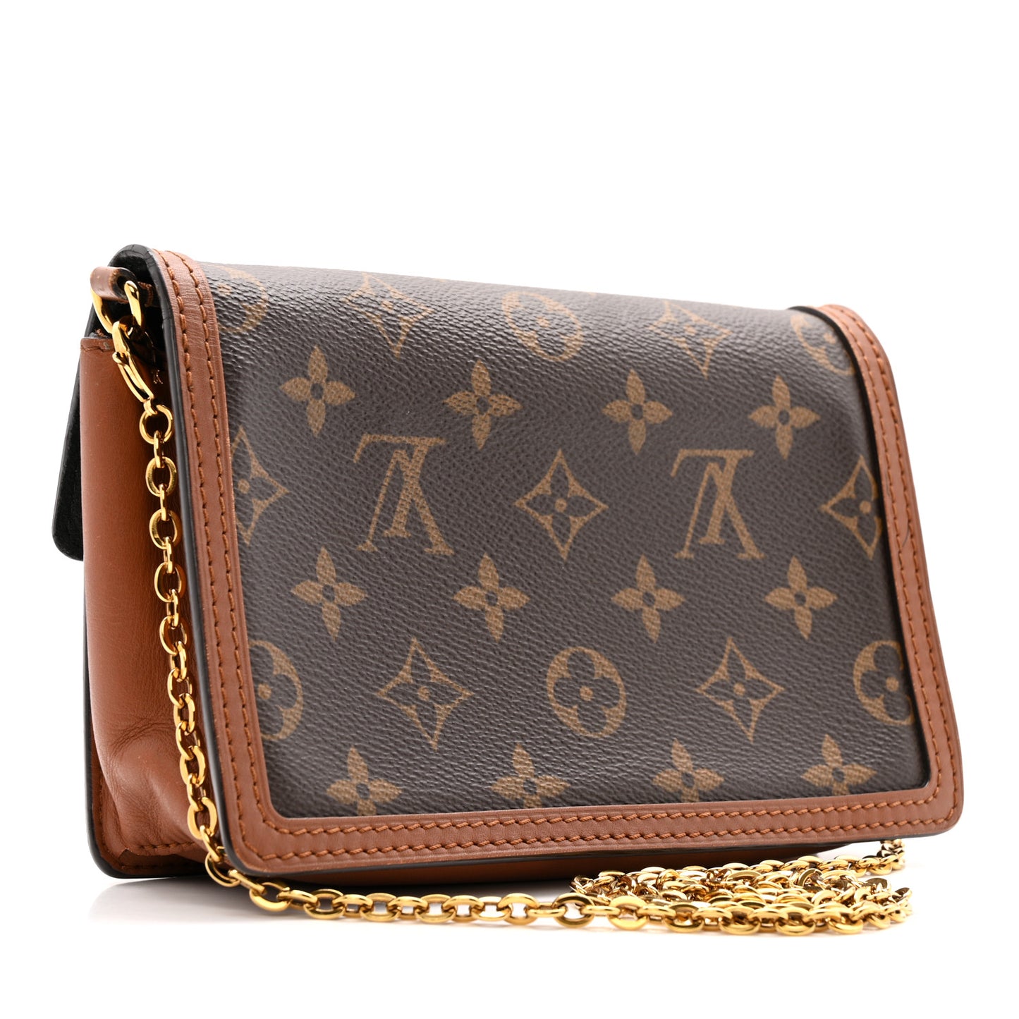 Reverse Monogram Dauphine Chain Wallet