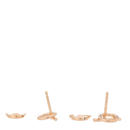 Hermes 18K Rose Gold PM Echappee Earrings 3 of 6