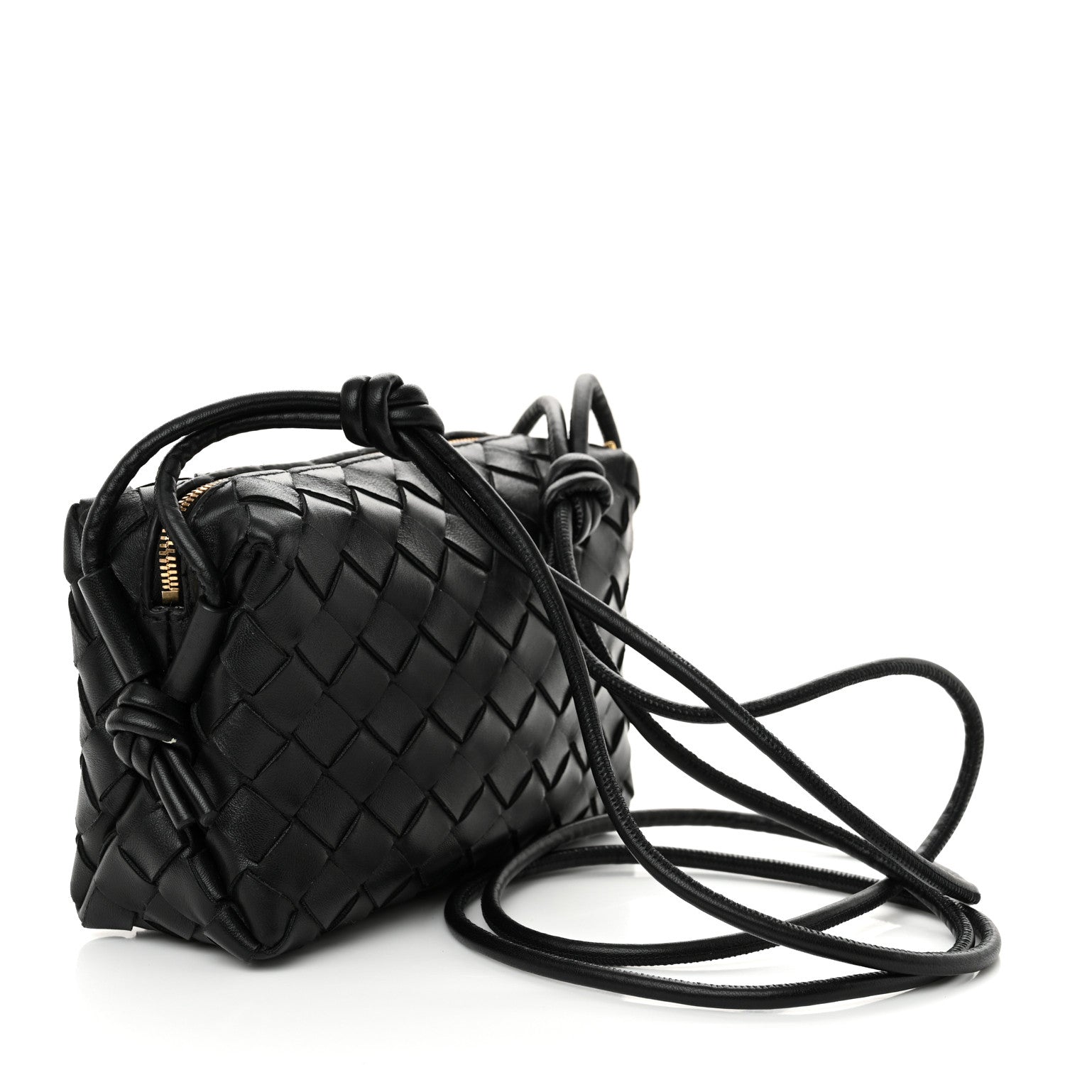 Bottega Veneta Nappa Intrecciato Mini Loop Camera Bag Black 3 of 10