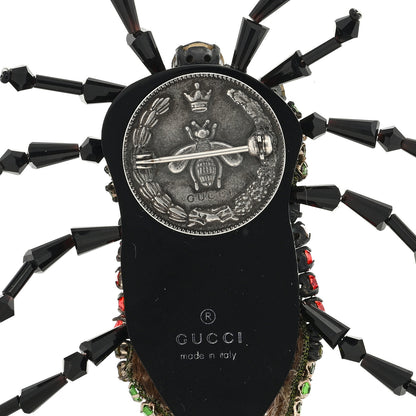 Gucci Metal Crystal Beetle Brooch Multicolor 3 of 3