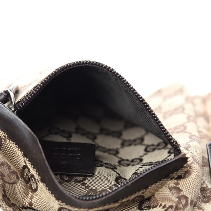 Gucci GG Monogram Double Pocket Belt Bag Dark Brown 5 of 13