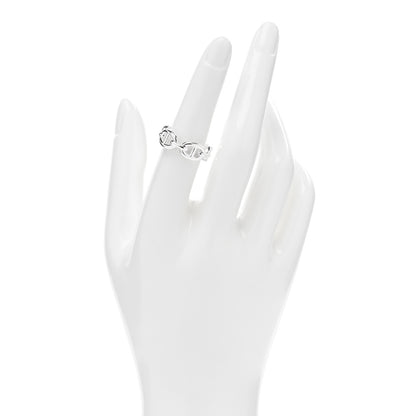 Hermes Sterling Silver PM Chaine d'Ancre Enchainee Band Ring 53 6.5 2 of 5