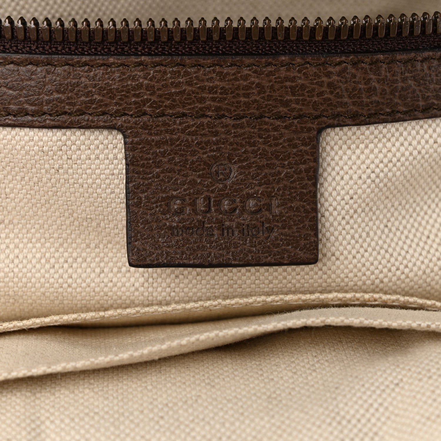 Gucci GG Supreme Monogram Calfskin Web Small Ophidia Day Backpack Beige Ebony New Acero 6 of 11
