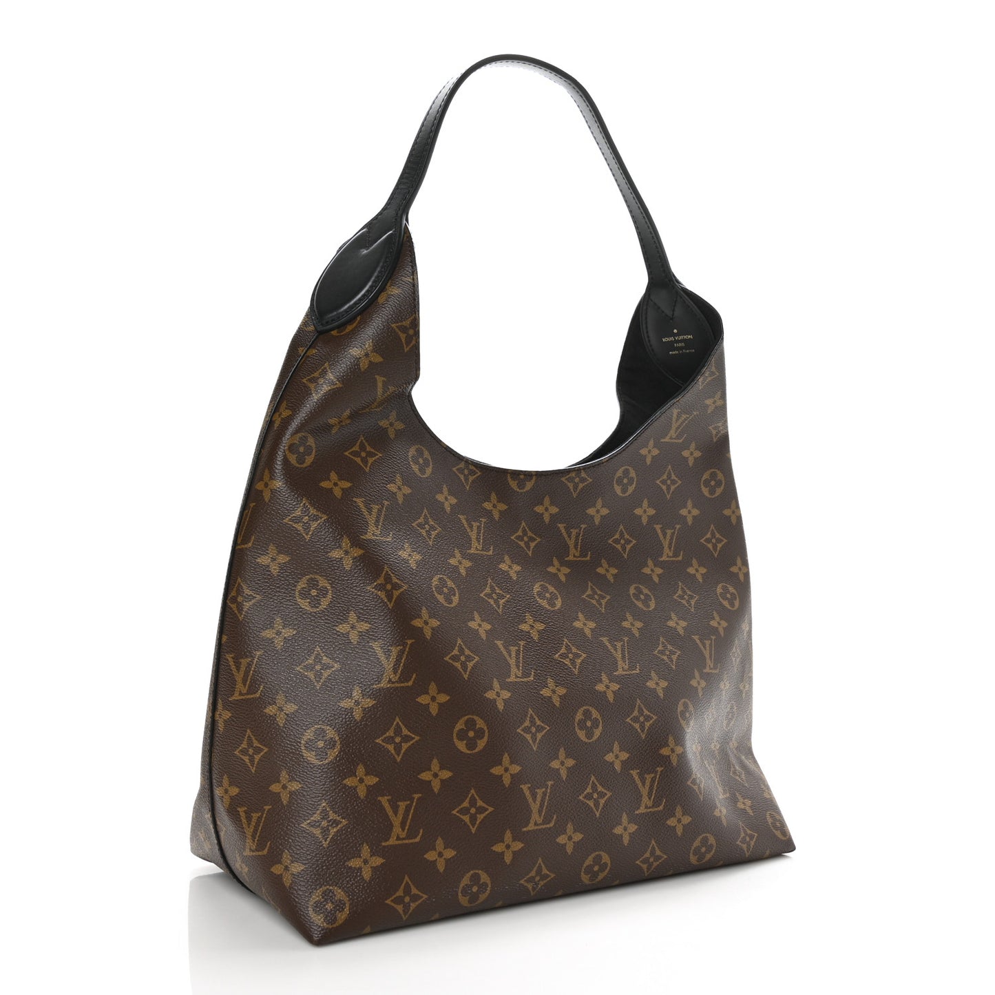 Monogram Flower Hobo Black