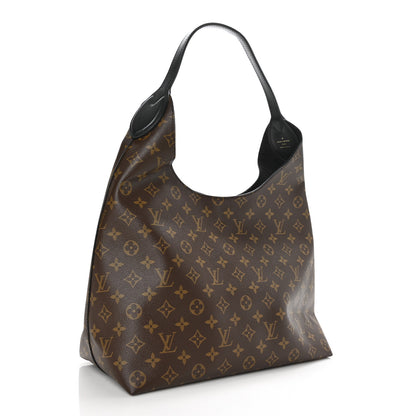 Louis Vuitton Monogram Flower Hobo Black 3 of 6