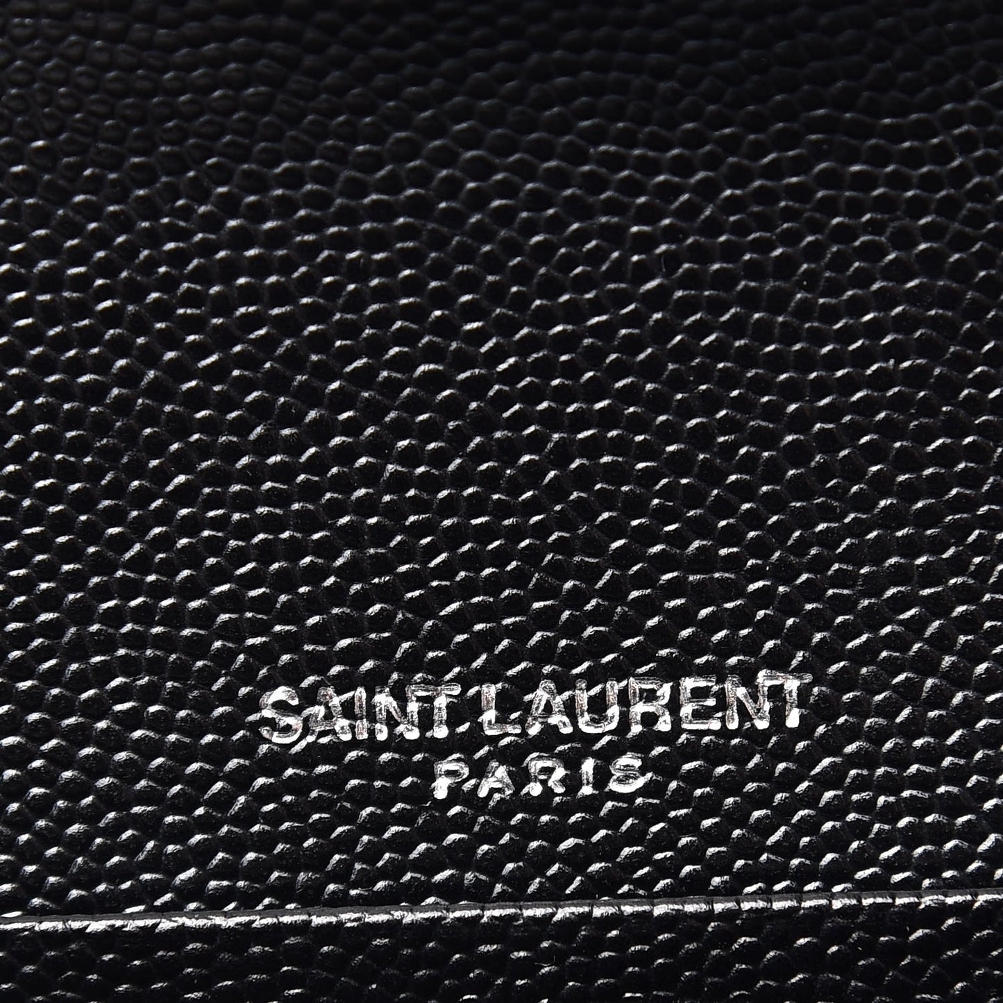 Grain De Poudre Matelasse Chevron Monogram Flap Wallet Black