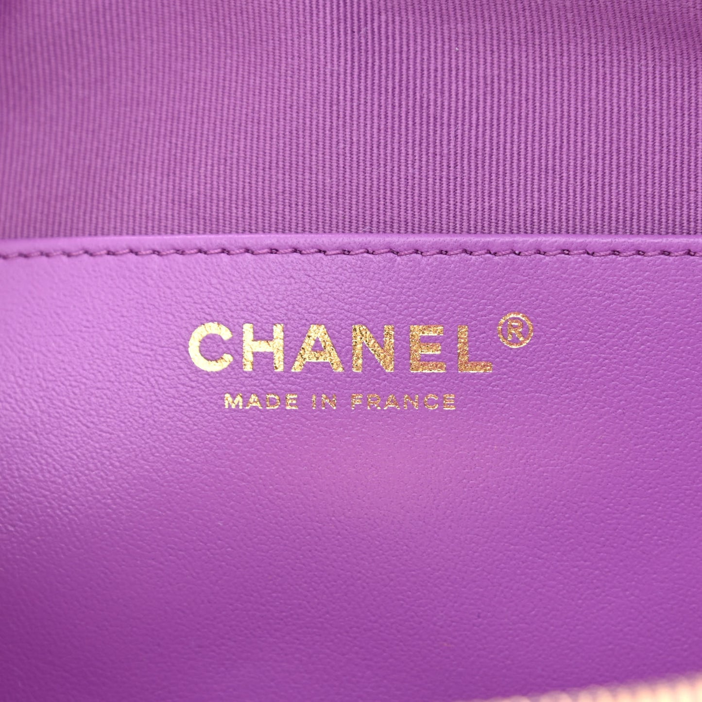 Lambskin Quilted CC In Love Heart Bag Purple
