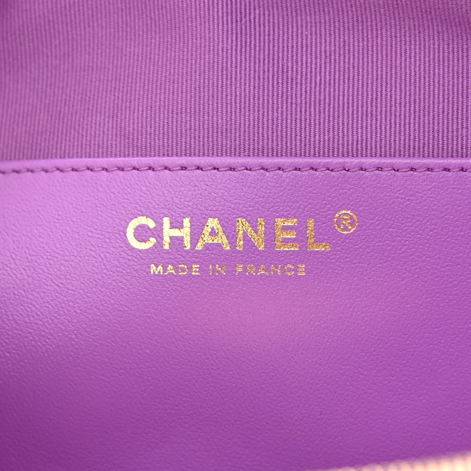 Chanel Lambskin Quilted CC In Love Heart Bag Purple 6 of 11