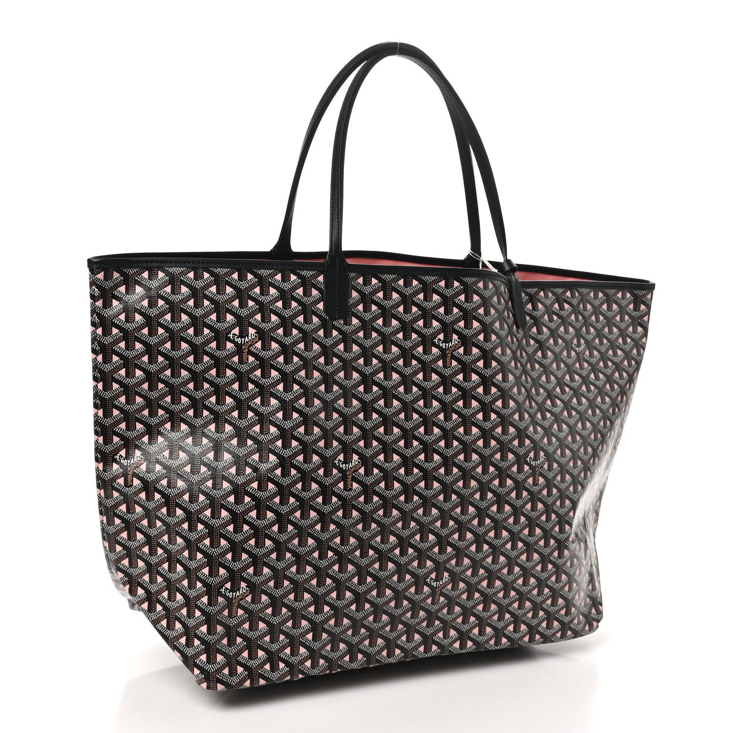 Goyard Goyardine Saint Louis Claire Voie GM Black Pink 4 of 11