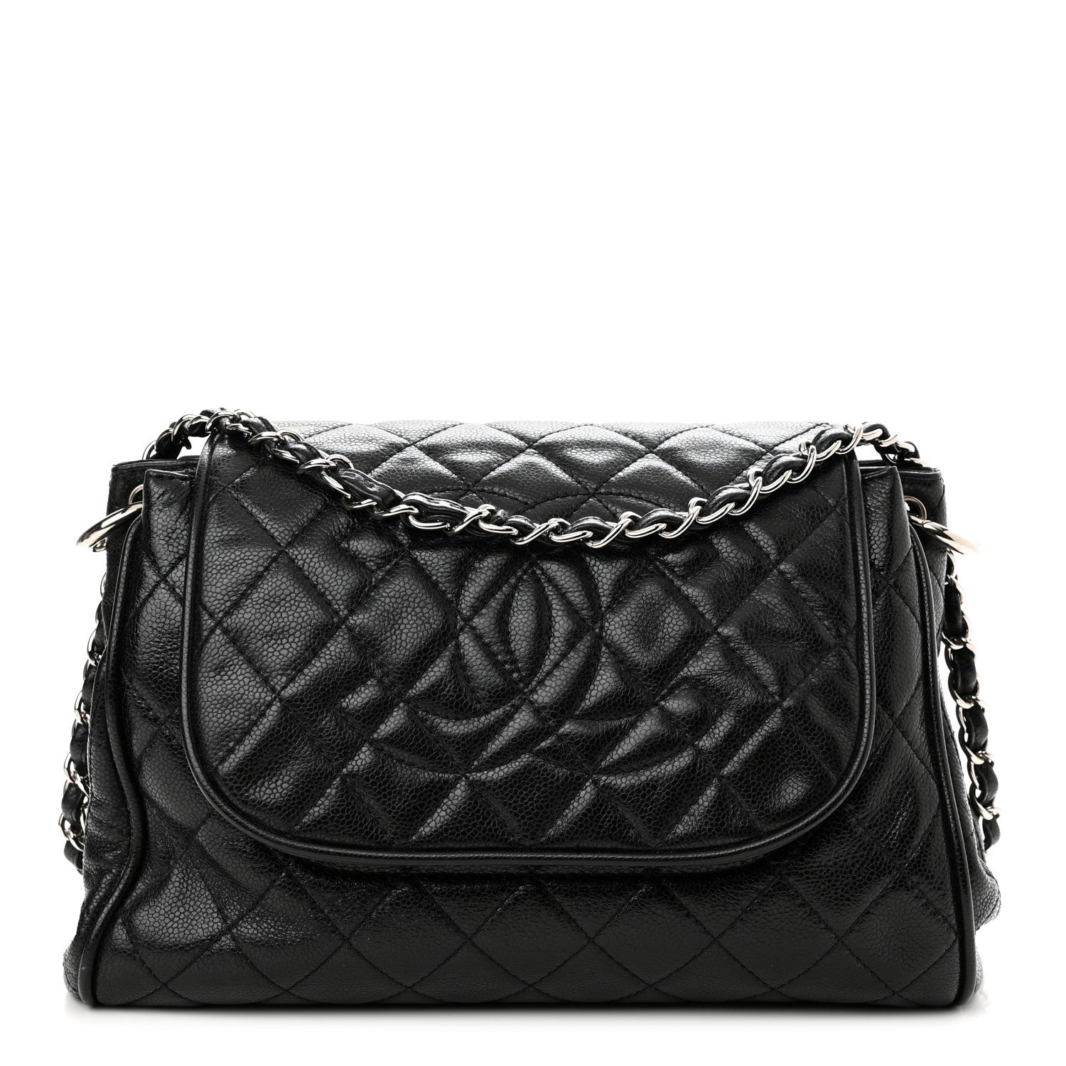 Chanel Caviar Quilted Timeless Accordion Flap Black 1 of 10
