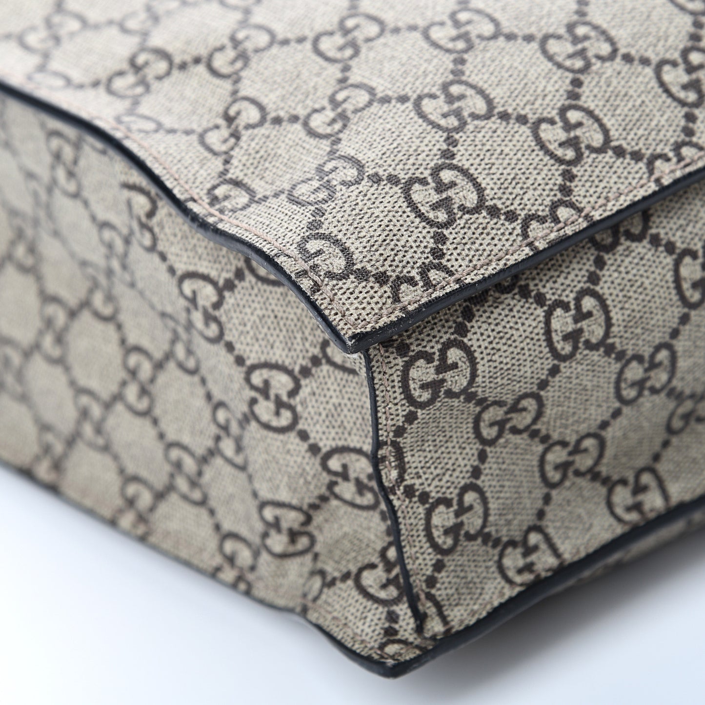 Soft GG Supreme Monogram Kingsnake Vertical Tote Black