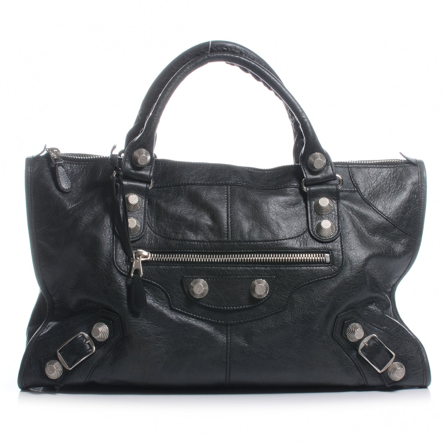 Balenciaga Agneau Giant 21 Silver Hardware Work Black 1 of 7