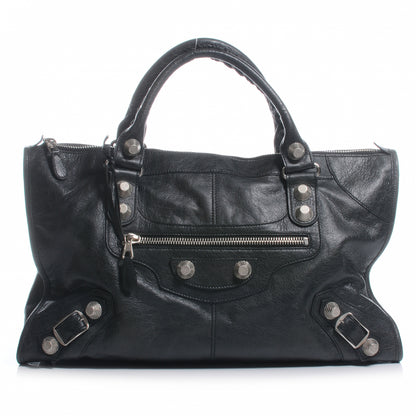 Balenciaga Agneau Giant 21 Silver Hardware Work Black 1 of 7
