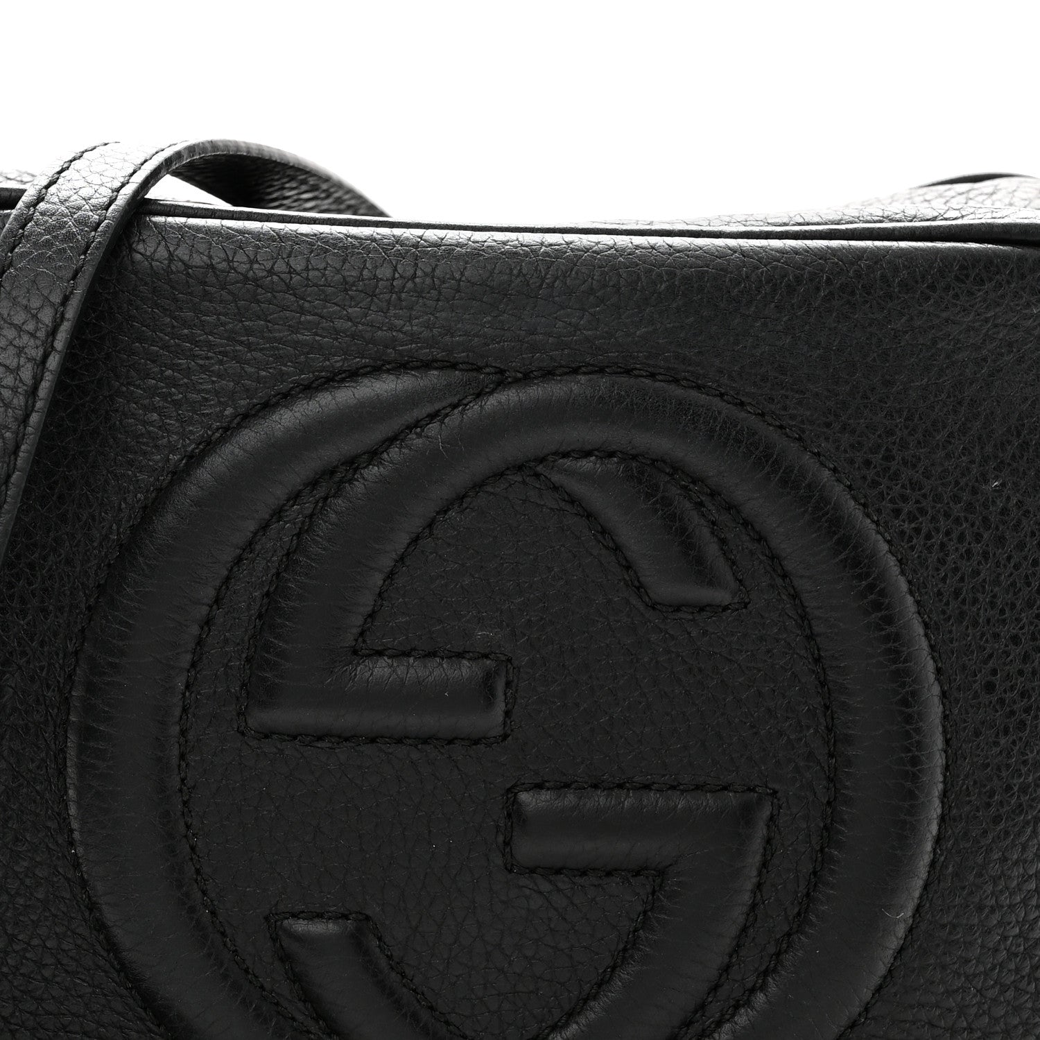 Gucci Pebbled Calfskin Small Soho Disco Bag Black 8 of 12