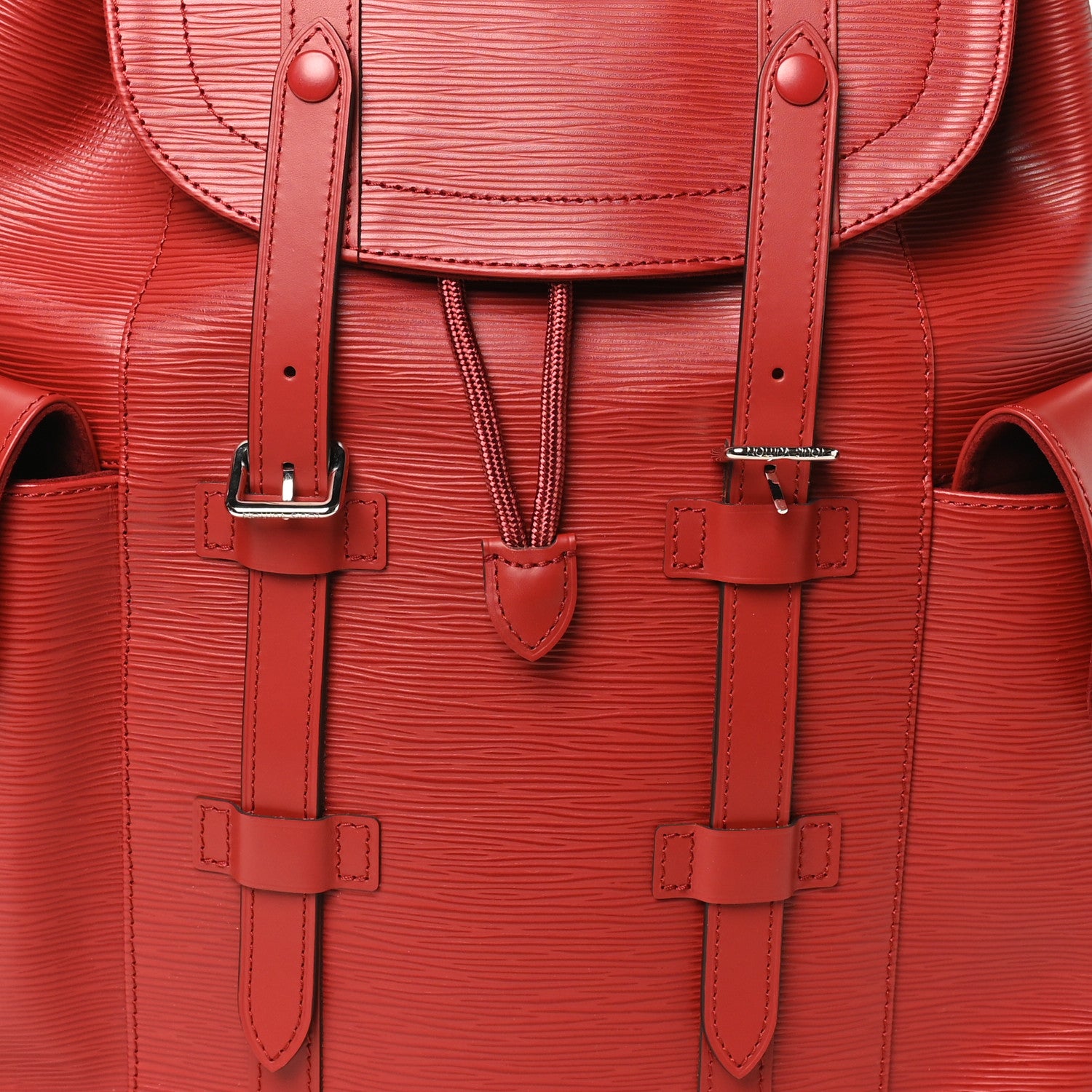 Louis Vuitton Epi Christopher Backpack PM Pomodoro 7 of 9