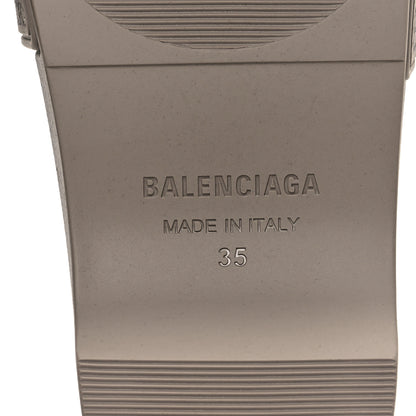 Balenciaga Rubber Allover Logo Womens Pool Wedge Slide Sandals 35 Dark Mink 7 of 8