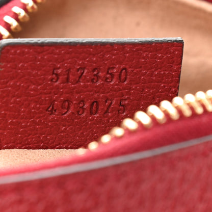 Gucci GG Supreme Monogram Flora Web Mini Ophidia Shoulder Bag Red 7 of 9