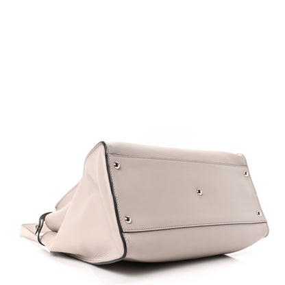 Fendi Vitello Seta Plexiglass Granite Large Peekaboo Iconic Satchel Polvere 4 of 9