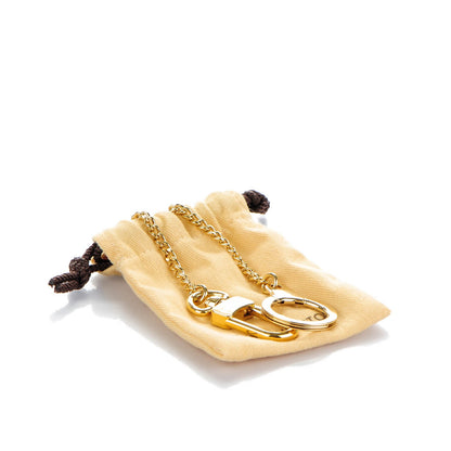 Louis Vuitton Metal Pochette Extender Key Ring Chain Gold 5 of 5