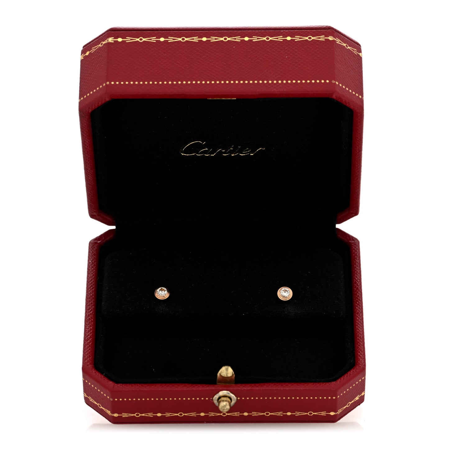 18K Pink Gold Diamond SM D'Amour Earrings