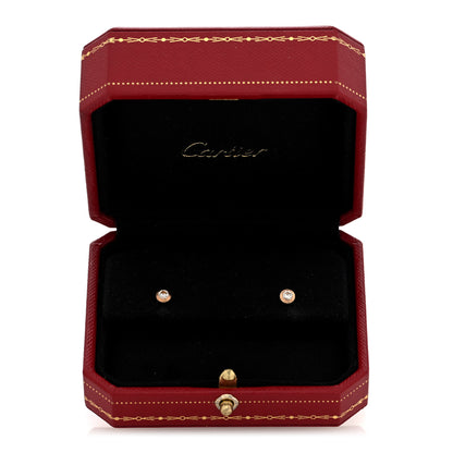 Cartier 18K Pink Gold Diamond SM D'Amour Earrings 5 of 5