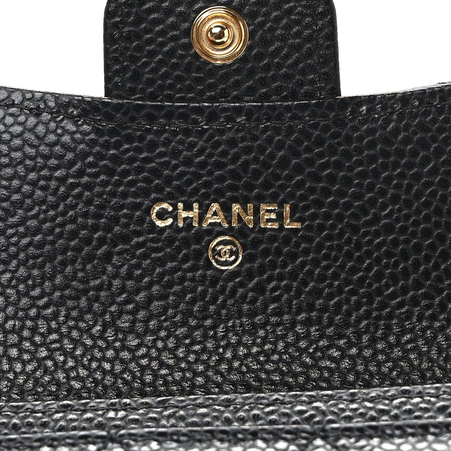 Chanel Caviar Quilted Flap Card Holder Wallet Black 6 of 9