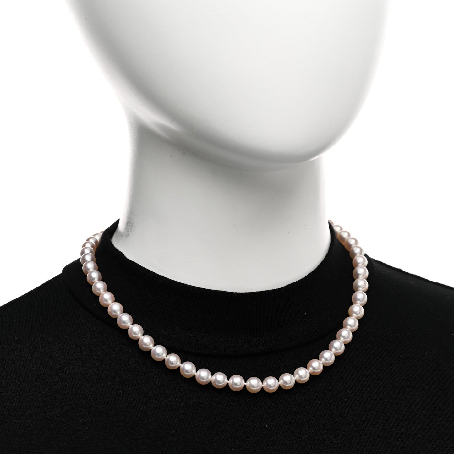 18K White Gold Akoya Pearl 6.5-7mm Essential Necklace
