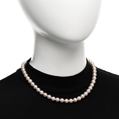 Tiffany 18K White Gold Akoya Pearl 6.5-7mm Essential Necklace 2 of 5