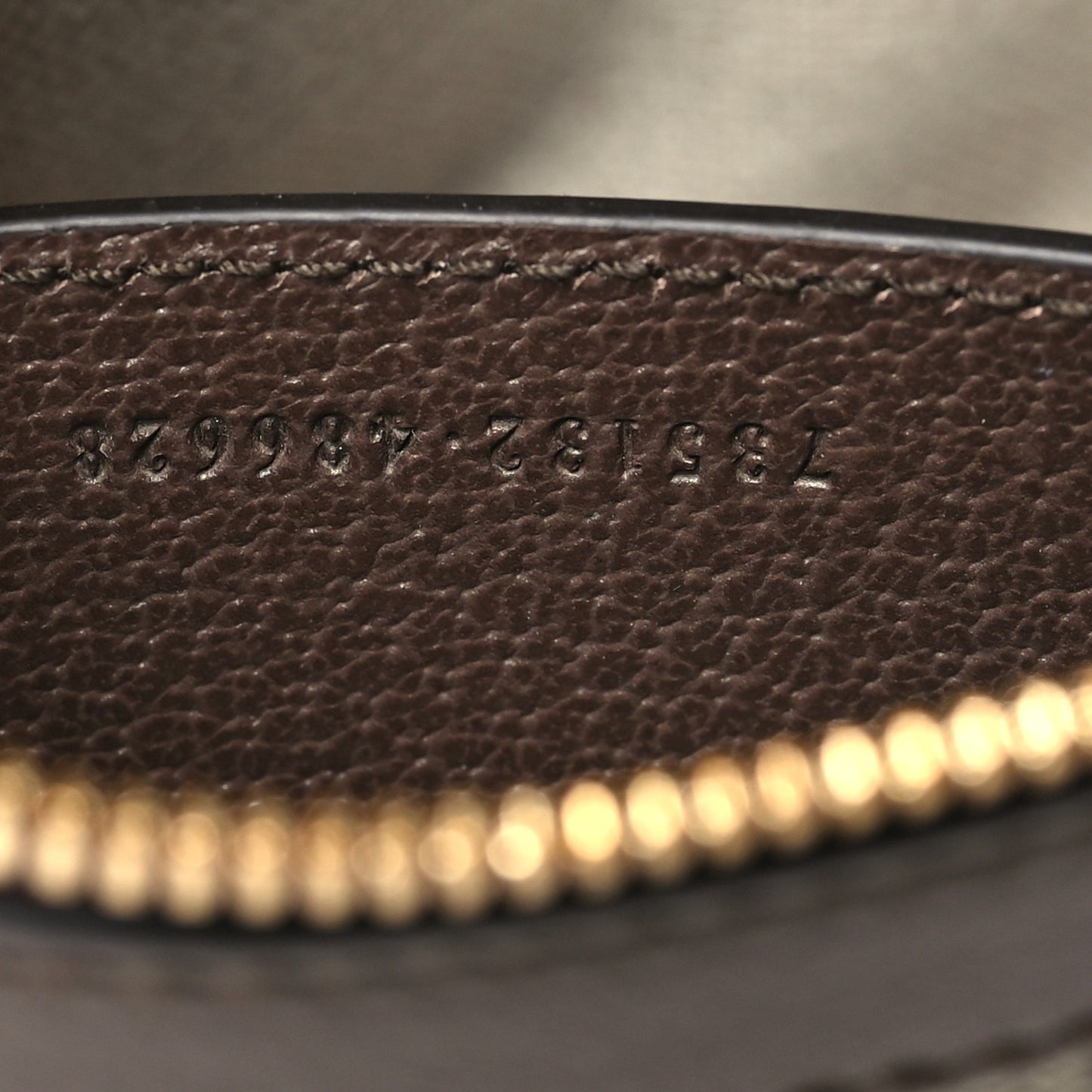 GG Supreme Monogram Textured Dollar Calfskin Web Small Ophidia GG Handbag Beige Ebony New Acero