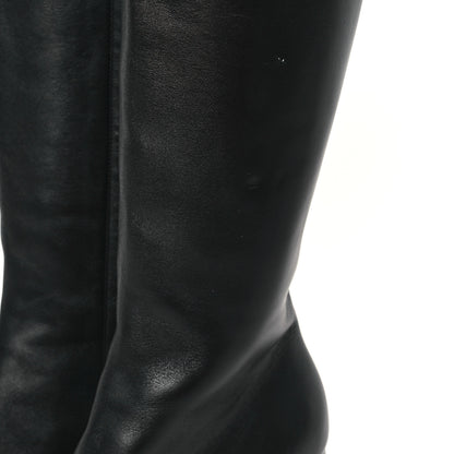 Louis Vuitton Calfskin Madeleine Knee Boots 39 Black 8 of 8