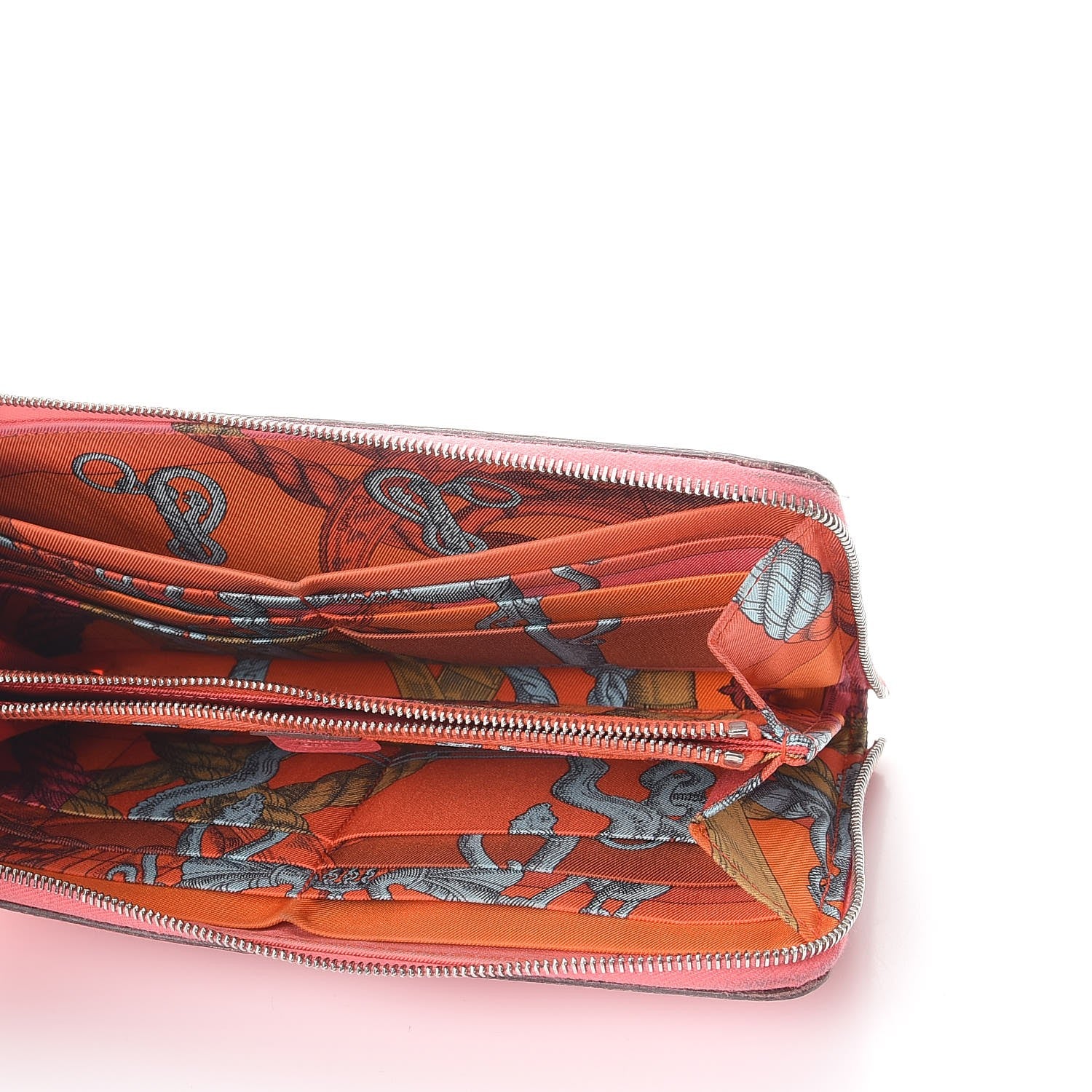 Hermes Epsom Silk'In Wallet Rose Azalee 5 of 15