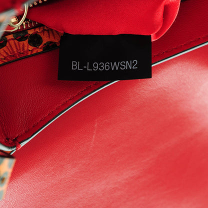Valentino Garavani Vitello Enchanted Wonderland Medium Rockstud Flap Saddle Bag Rosso Valentino 8 of 8