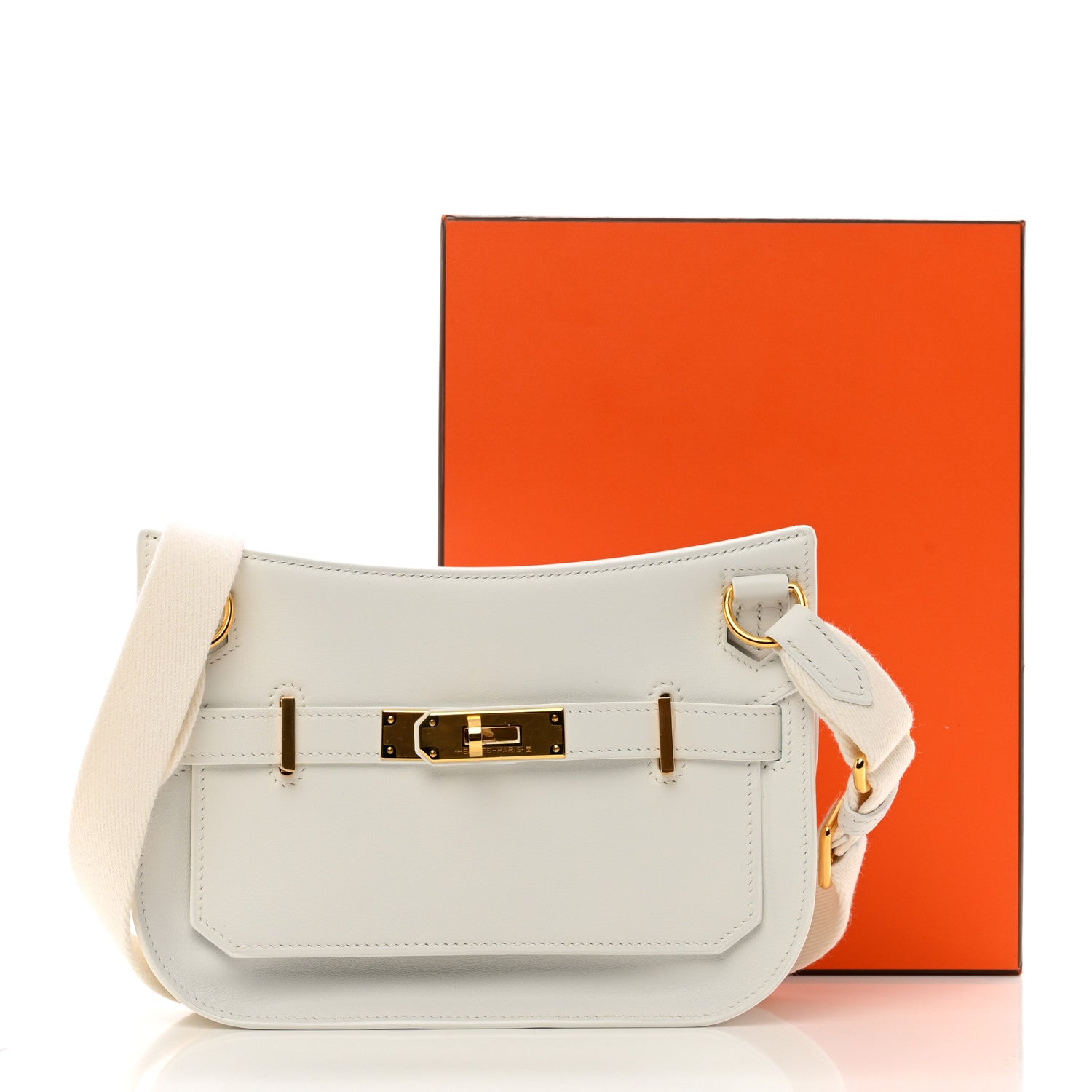 Hermes Swift Mini Jypsiere New White 9 of 9