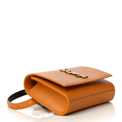 Saint Laurent Grain De Poudre Monogram Kate Belt Bag Senape Yellow 4 of 12