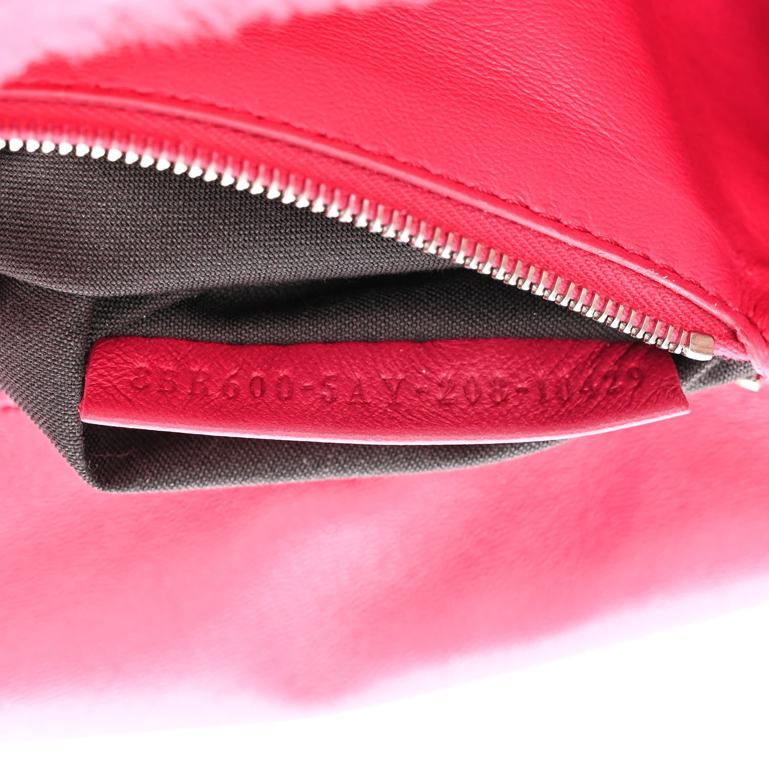 Fendi Shearling Shiny Nappa Baguette Rosa Fluo 7 of 10