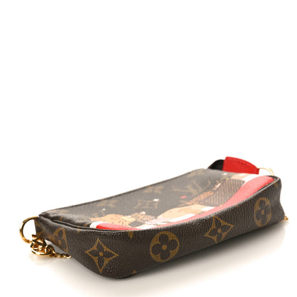 Louis Vuitton Monogram 2018 Christmas Animation Mini Cats Pochette Accessories 4 of 10