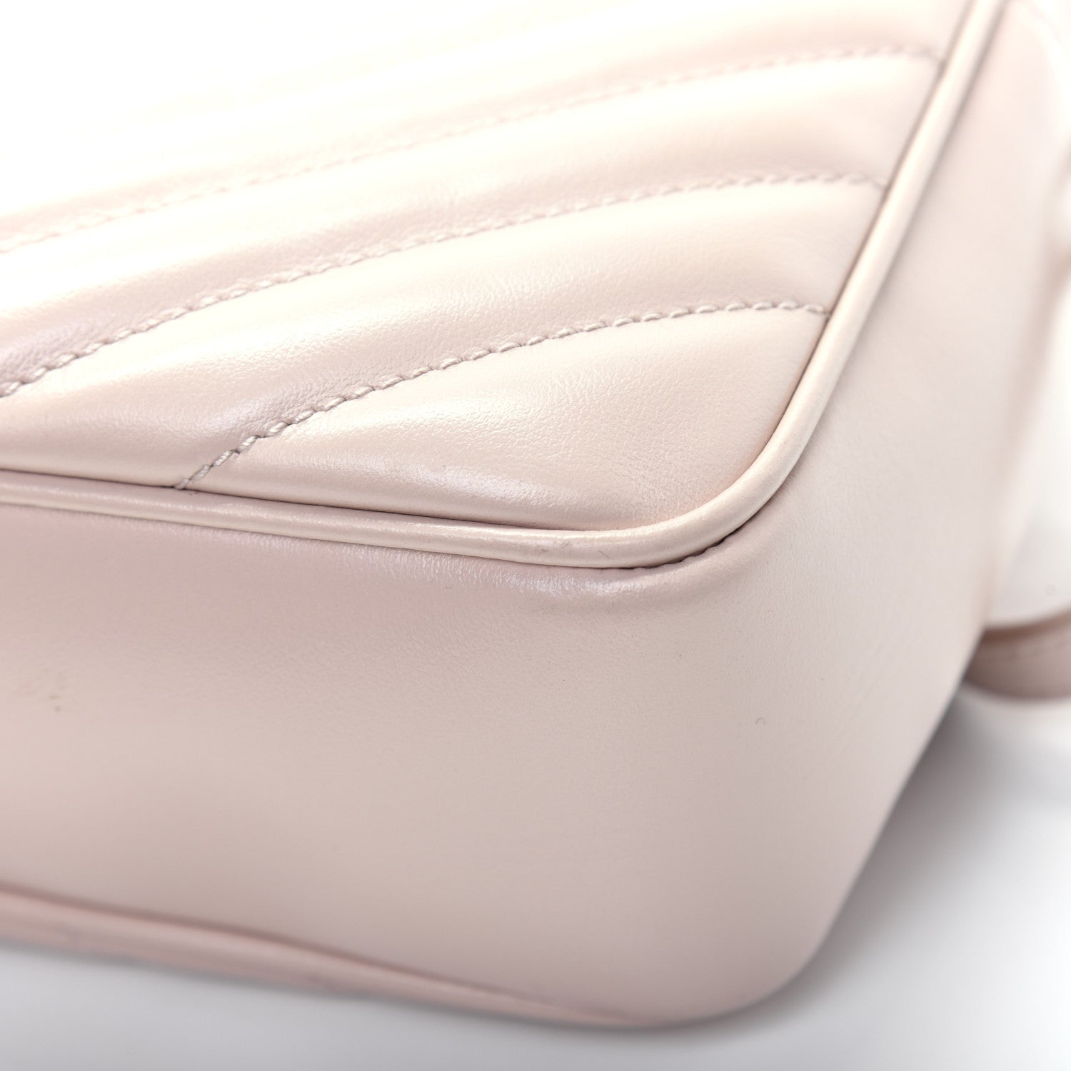 Saint Laurent Calfskin Matelasse Monogram Lou Camera Bag Washed Light Pink 15 of 20