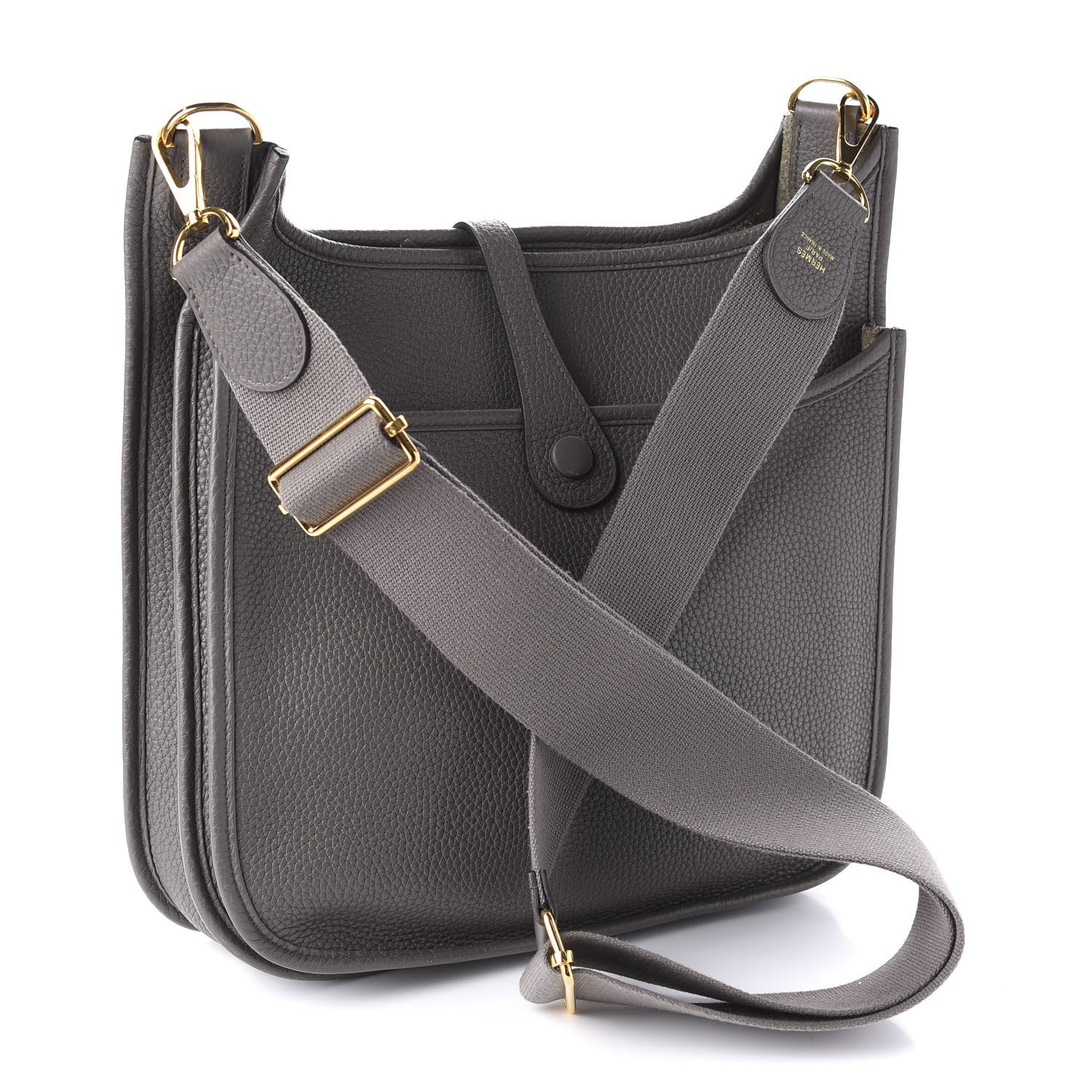 Hermes Taurillon Clemence Evelyne III PM Etain 3 of 9