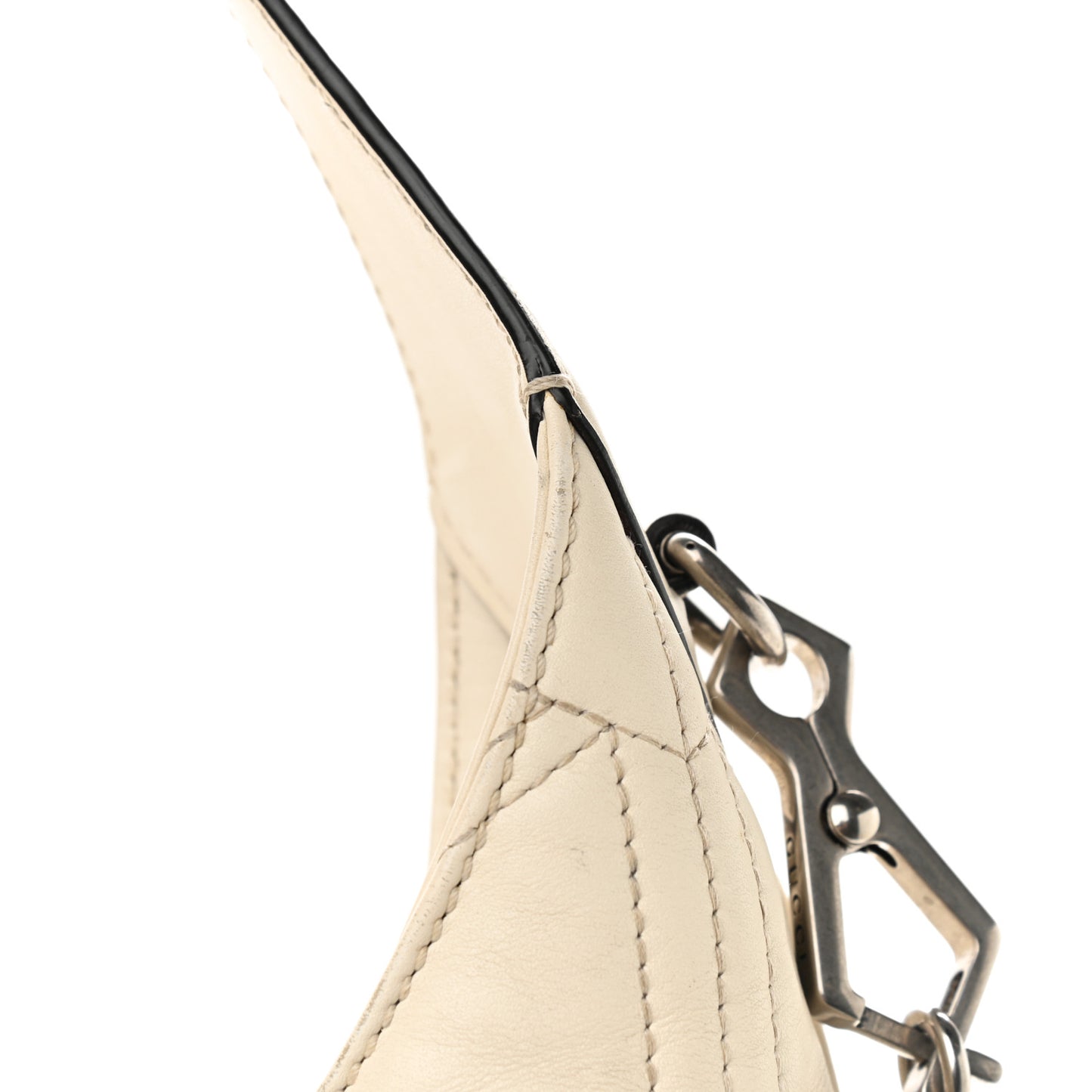Calfskin Web Quilted Medium Dionysus Hobo White